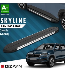 S-Dizayn Skoda Karoq Skyline Krom Yan Basamak 173 Cm 2018 Üzeri A+ Kalite