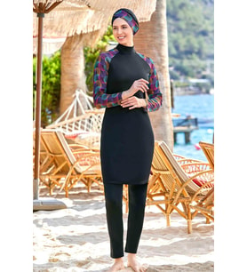 Rozamay Likralı Tesettür Mayo 9232 Siyah
