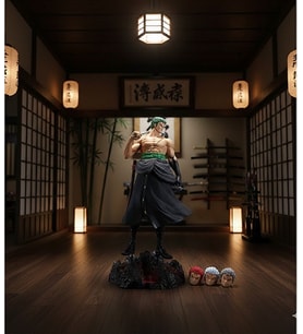 Anime Tarzı Kılıçlı Savaşçı Figürü One Piece Roronoa Zoro Büyük Boy Detaylı Koleksiyonluk