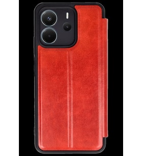 Pilelistore   Xiaomi Redmi Note 14 4G Kılıf Flip Cover - Kırmızı