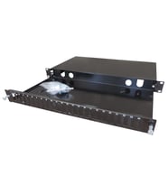 24 PORT Fiber Optik Patch Panel 1U 19'' (Çift kasetli)