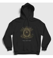 Presmono Unisex Siyah Keyhole Fall Out Boy Kapüşonlu Sweatshirt 62338tt