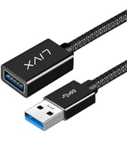 Rope 5Gbps Hızlı Veri Aktarımı USB 3.0 Erkek Dişi Uzatma Kablosu Halat Örgülü (5 Metre)