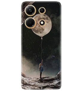 Infınix Note 30 Kılıf Resimli Desenli Baskılı Silikon Moon Baloon 1368