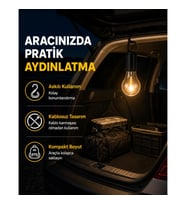 Mey İthalat® Çok Yönlü Asma Kancalı Kamp Işığı