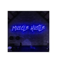 MUSCLE HUSTLE Yazılı Neon Tabela