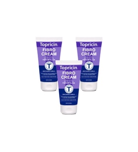 Topricin Fibro Cream 50 ml 3 Adet Sırt Bel Kas Eklemler Bacak Fıtık Ağrılarını Teskin Kremi