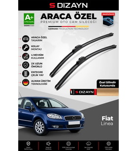 Fiat Linea Ön Cam Silecek Seti 2007-2018 Premium Araca Özel 65-38 Cm A+ Kalite