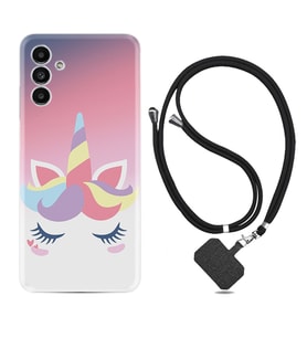 Samsung A23 A31 A32 A50 A51 A52 A53 A70 Kılıf Boyun Askılı Silikon Sweety Unicorn 1737
