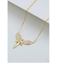 925 Ayar Gold Peri Gümüş Kolye