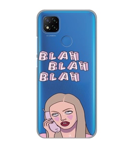 Redmi 9C / Redmi 10A Uyumlu Blah Blah Blah Mean Girls Desenli Şeffaf Telefon Kılıfı