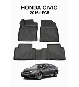 Honda Civic 2016+ FC5 Uyumlu 3D Oto Paspas Premium