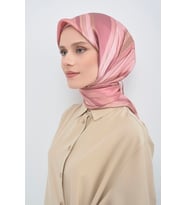 Armine Saf İpek Sura Eşarp-2026 İlkbahar-Yaz- 951400D (Pembe)