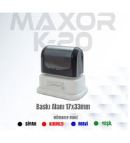 Maxor K-20 İsim-Ünvan Kaşesi 1 Adet 17x33 mm
