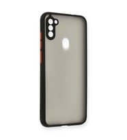Samsung Galaxy A11 Kılıf Montreal Silikon Kapak - Siyah