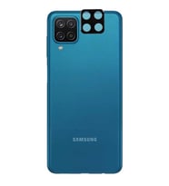 Samsung Galaxy A12 Kamera Lens Koruyucu HD 3D Tempered Glass Cam (Siyah)