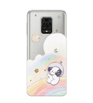 Redmi Note 9 Pro/Note 9S Uyumlu Sevimli Köpek Desenli Şeffaf Telefon Kılıfı