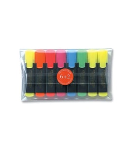 Faber Castell Fosforlu Kalem 6+2