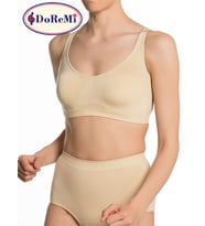 Compression Toparlayıcı Dikişsiz Korse Büstiyer (Ten)