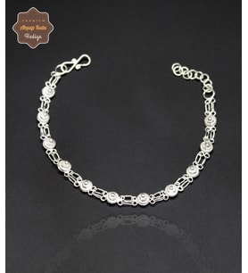 Kişniş Tasarım 925 Ayar Gümüş Telkari Kadın Bileklik 201024689