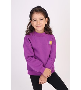 Toontoy Kız Çocuk Sweatshirt (Mor)