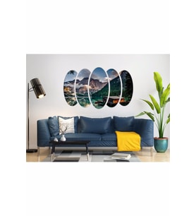 GÖL EVİ ORMAN MANZARASI MDF TABLO-3201