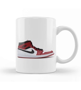 Jordan 1 Mid Chicago Kupa Bardak Porselen