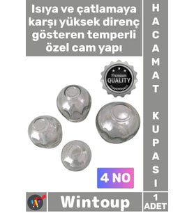 #Hacamat Isıya Dayanıklı Profesyonel Hijyenik Vakumlu Kaliteli Şeffaf Cam Hacamat Kupası 4 No 1 Adet