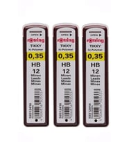 0.3 / 0.35 Mm Uç Min Siyah 3 Adet Rotring Siyah Kalem Uçu 0.35 Mm 3 Adet