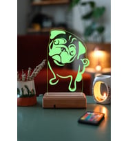 Köpek Pug 16 Renk Gece Lambası