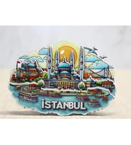Ahşap İstanbul Temalı Magnet Alk4598