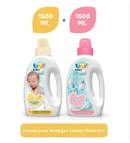 Unibaby Sıvı Deterjan Yumuşatıcı Set 2x1500ml (SARI-PEMBE)