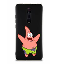 Xiaomi Redmi K20 Pro Soft Premier Kapak Patrick Yıldız Tasarımlı Silikon Kılıf - Siyah (Şeffaf)