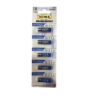 Yuma 27A MN27 V27A V27GA 12 Volt Alkalin Pil 5’li Paket