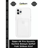 Oppo A6 Pro Uyumlu Kartlık Detaylı Şeffaf Yuki Silikon Kılıf Cihaz Koruma Telefon Kapağı Cep Kılıfı