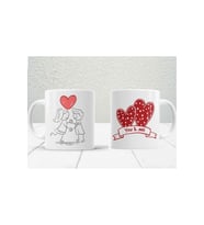 Kişiye Özel You & Me (sen Ve Ben ) Baskılı Kupa Bardak