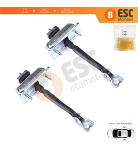 BMW X3 F25 2010-2017 X4 F26 2013-2018 51227205613 İçin 2 EA Arka Sağ ve Sol Kapı Gergi Yayı