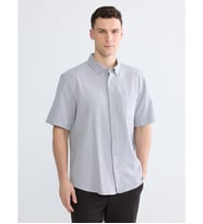 LCWAIKIKI Classic İndigo Regular Fit Armürlü Erkek Gömlek