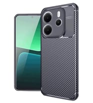 Redmi Note 14 4G Kılıf Auto Focus Karbon Kapak - Lacivert