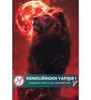 Şampiyonluğa Özel Aslan Posteri, Fanatik Posteri, Taraftar Posteri, Akıllı Kağıt Poster