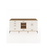 Hyperion Konsol 4 Raflı 7 Çekmeceli 2 Kapaklı 220x44x99 Çam-Aytaşı