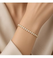 STİL İNCİSİ/XUPING JEWELRY SU YOLU YUVARLAK ZİRKON TAŞLI BİLEKLİK