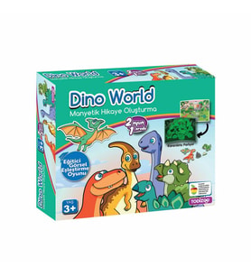 83915 DINO WORLD MANYETİK HİKAYE OLUŞTURMA