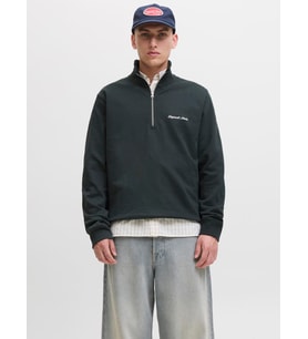 JORNORREBRO EMB SWEAT HIGH NECK NOOS Forest River
