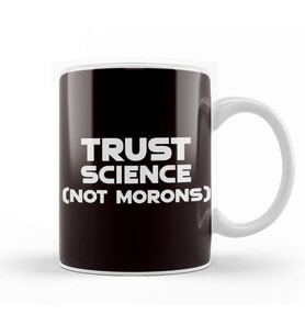 Trust Science Scientist Math Chemistry Nerd Geek Computer Kupa Bardak Porselen