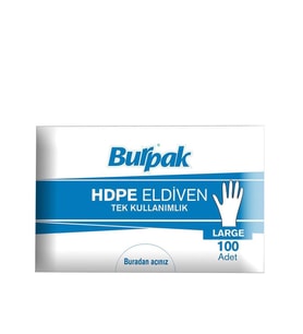 Burpak 100'lü Tek Kullanımlık Boya Eldiveni - Large