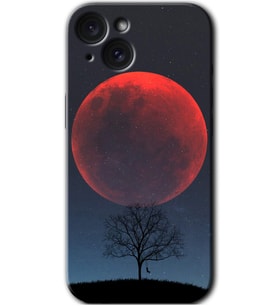 İphone 15 Kılıf HD Desen Baskılı Kılıf - Kanlı Ay