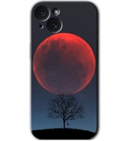 İphone 15 Kılıf HD Desen Baskılı Kılıf - Kanlı Ay