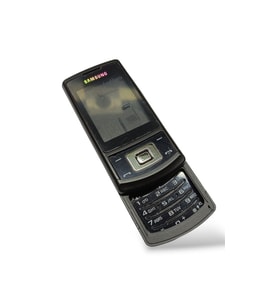 Samsung S3500 Kasa Samsung S3500 Uyumlu Siyah Renk Orta Kasa Ön Arka Kapak Tuş Takımı