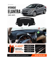 HYUNDAİ ELANTRA (2011-2017) Uyumlu Torpido Örtüsü Torpido Kılıfı - Siyah